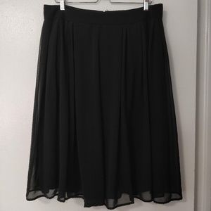 White House | Black Market Black A-Line Skirt (14)